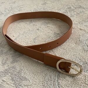 Socapri Genuine Leather Belt Made In Italy Tan Cognac Small Quiet Luxury Resort